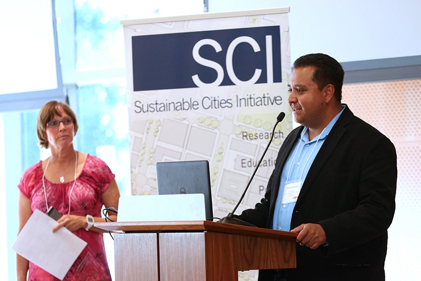 SCYP Program Manager Megan Banks and Assistant Professor Gerardo Sandoval