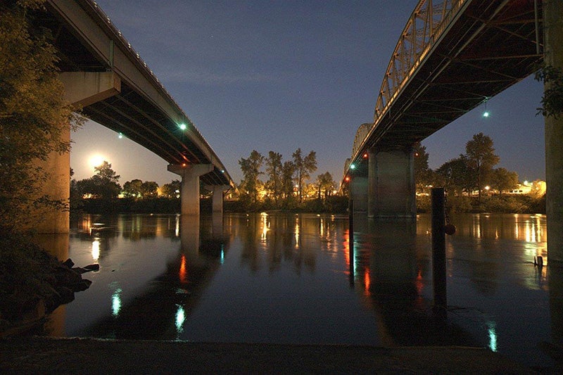 Ellsworth Street bridge and Lyon Street bridge