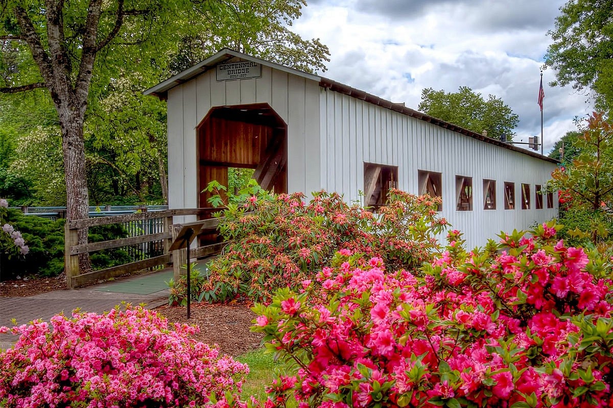 Photo of the Historic Centennial Bridge in Cottage Grove