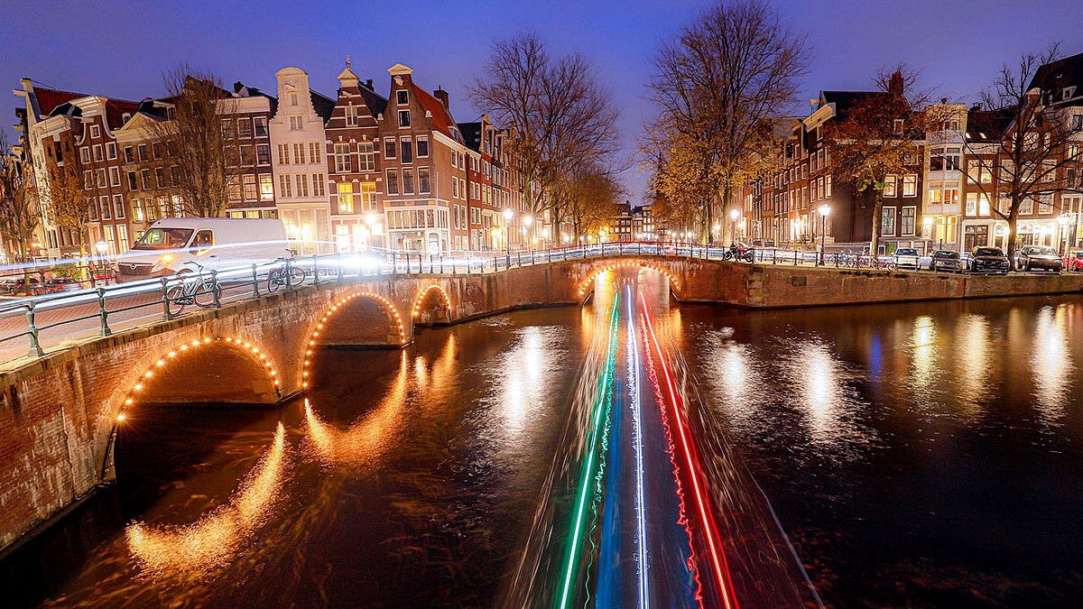 Photo of Amsterdam at night